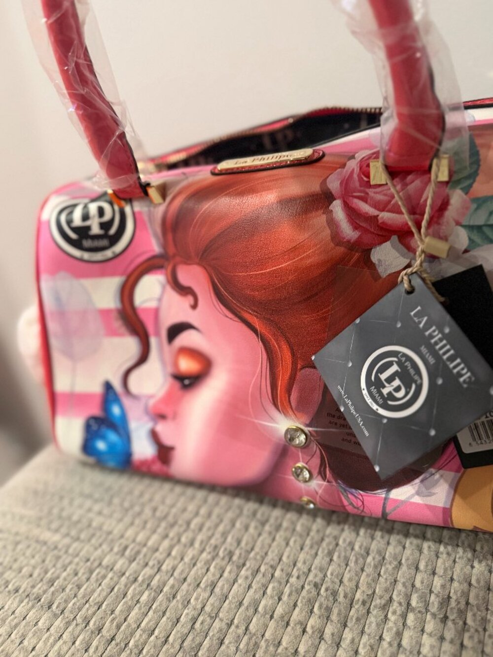 La Philipe Pink in Beauty Handbag